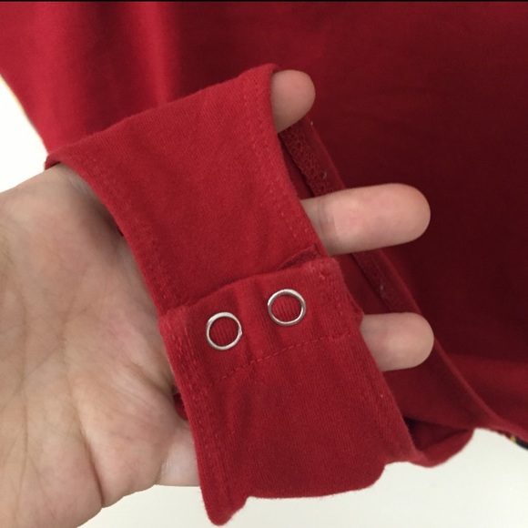 FOREVER 21 Red Side Striped Flag Bodysuit - Picture 10 of 11